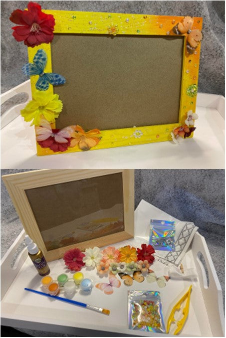 Butterfly & Flowers Craft Kit Picture Frame