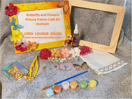 Butterfly & Flowers Craft Kit Picture Frame